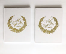 Load image into Gallery viewer, Elegant Wedding Vow Books - White Hardcover Blank