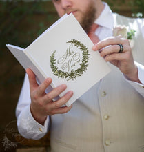 Load image into Gallery viewer, Elegant Wedding Vow Books - White Hardcover Blank