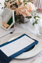Load image into Gallery viewer, Hexagon Gold White Mirror Table Number Frame Boho