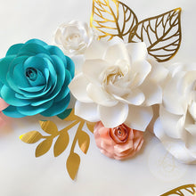 Load image into Gallery viewer, Paper Flower Bundle - Wall Decor, Bridal Shower, Baby Shower, Baby Room Decor, Wedding Backdrop