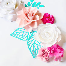 Load image into Gallery viewer, Paper Flower Bundle - Wall Decor, Bridal Shower, Baby Shower, Baby Room Decor, Wedding Backdrop