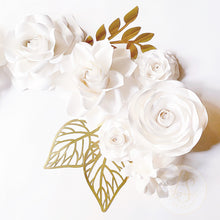 Load image into Gallery viewer, Paper Flower Bundle - Wall Decor, Bridal Shower, Baby Shower, Baby Room Decor, Wedding Backdrop