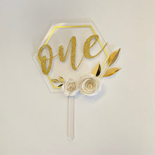 Load image into Gallery viewer, Elegant Personalized Custom Cake Topper - Wedding cake, birthday cake, anniversary cake
