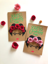 Load image into Gallery viewer, Frida Kahlo Inspired Handmade Cards - birthday, Feliz Cumpleanos, Te Amo
