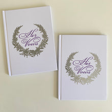 Load image into Gallery viewer, Elegant Wedding Vow Books - White Hardcover Blank
