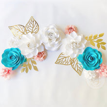 Load image into Gallery viewer, Paper Flower Bundle - Wall Decor, Bridal Shower, Baby Shower, Baby Room Decor, Wedding Backdrop

