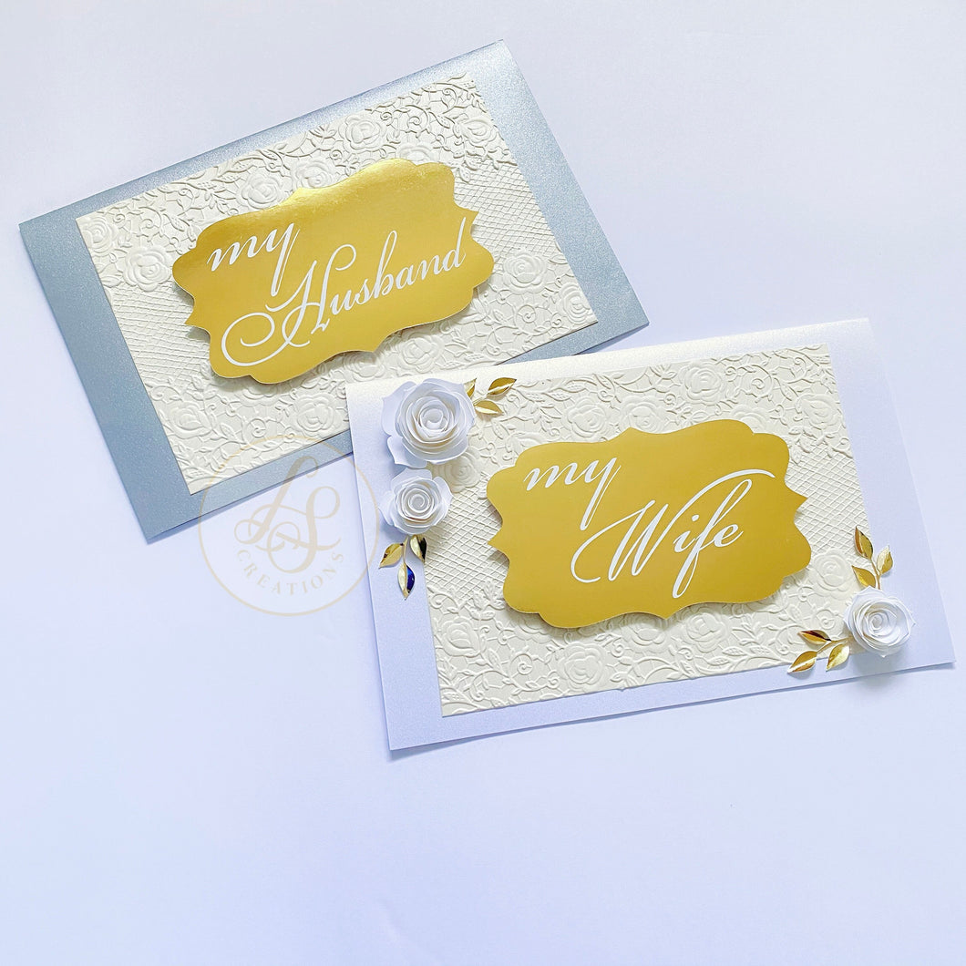 Wedding Card for Husband - Wedding Card for Wide - Bride and Groom Gift