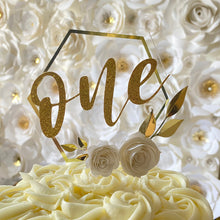 Load image into Gallery viewer, Elegant Personalized Custom Cake Topper - Wedding cake, birthday cake, anniversary cake

